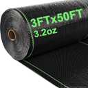 AMAGABELI GARDEN & HOME 3ft x 50ft Weed Barrier Landscape Fabric 3.2oz Garden Plastic Cloth Heavy Duty Weed Control Blocker Mat Gardening Ground Cover Woven Geotextile Fabric Driveway Underlayment
