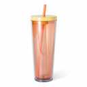 Everyday Living Tumbler Coral Plastic And Silicone 26 Oz