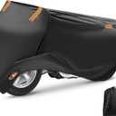 iplusmile Waterproof Motorcycle Cover 110X72 Inch All-Weather Outdoor Motorbike Cover with Lock Holes for Universal Dirt Bikes and Scooters