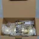 Goldenwarm Door Knobs Interior Brushed Nickel, Bedroom Door Knobs, Silver Door Knob Privacy, Nickel Finish Door Knob Interior, Silver DoorKnobs Bulk(1 Pack, Brushed Nickel)