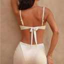 SweatyRocks Women's 3 Piece Swimsuits Sexy High Waisted Triangle Bikini Sets with Cover Up Sarong Skirt Bathing Suits, M