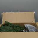 Waipfaru 4FT Christmas Tree with Lights, Real Touch Norfolk Pine Tree, Artificial Cypress Christmas Tree Potted, Xmas Tree for Indoor Outdoor Home Front Porch Christmas Decor