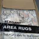 9x12 Area Rugs for Living Room - Large Carpet Ultra Thin Soft Washable Oriental Vintage Floral Distressed Rug Big Indoor Carpets for Bedroom Nursery Dorm Home Decor Aesthetic - Multi