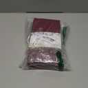 Blue Needles Set of 6 Hemstitch Linen Napkins 100% Cotton Burgundy Cloth Dinner Napkins 18x18 inches, Soft, Reusable, Absorbent, Washable, Ideal for Wedding Events, Parties & Everyday Use