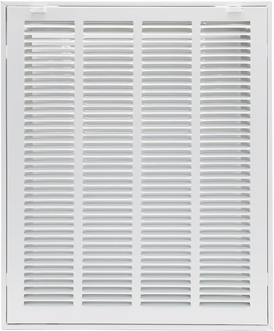 16"W x 20"H [Duct Opening Size] Steel Return Air Filter Grille - Removable Face/Door for 1 inch Filters -HVAC Vent Cover Grill - White [Outer Dimensions: 18 5/8"W X 22 5/8"H]