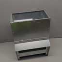 RentACoop Galvanized Chicken Trough Feeder, Weatherproof Poultry Food Dispenser with Lid 25LB Capacity