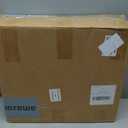 Dewrhiixe Clear Acrylic Side Table Narrow, Side Table for Small Spaces, Skinny Nightstand/ Bedside Table for Bedroom, Slim Small End Table, 8.7'' x 15.7'' x 21.7" (Dark Brown, 8.7'' x 15.7'' x 21.7")