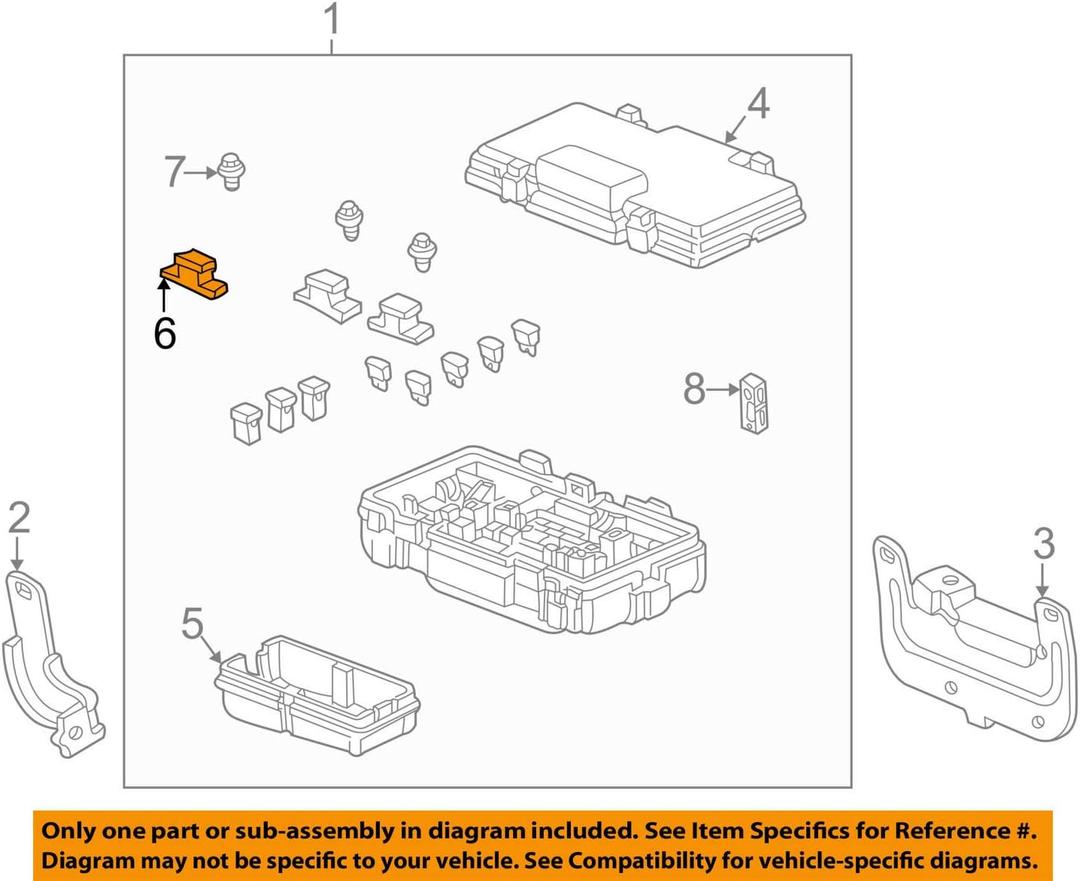 Genuine Honda 38213-SM4-003 Block Fuse