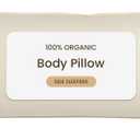 Goose Down Body Pillows for Adults, Large Body Pillow for Side Sleeper, Hugging Feather Body Pillow Insert, Cooling Full Length Long Pillow for Bed with 100% Organic Cotton Shell, Off-White 20" x 60"