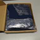 Lightweight Super Soft Easy Care Breathable Microfiber 4 Piece Bed Sheets Set with 14-Inch Deep Pockets, Full, Navy Blue, Solid