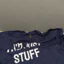 I'm just here for the free stuff - funny saying T-Shirt Size XL, Navy Blue
