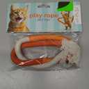 Cat Toy Bite Rope Funny Wear Resistant Home Portable Educational Toys Multipurpose Pet Chew Toy for Small Animals Kitten Puppy Accessories Orange