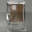 Cocomii - Rectangle Case Compatible with iPhone 12/12 Pro - Soft Touch Silicone, Microfiber Lining, Women Girls Men, Protective Phone Case for iPhone 12/12 Pro 6.1 inch, Golden Brown