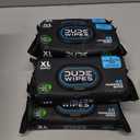 DUDE Wipes Unscented Flushable Wipes - Extra-Large Adult Wet Wipes for Sensitive Skin - 6 Pack (288 Count) - Infused with Vitamin E and Aloe - Septic and Sewer Safe