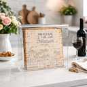 Rite Lite Passover Acrylic Flip Top Matzah Box Decor For Pesach/ Pesach Seder (1 Pack)