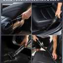 Car Vacuum Portable Cordless Handheld Vacuum Cleaner 4-in-1 Mini Cordless Vacuum with 2 Suction Modes and 16800pa Suction Power Blowing & Inflating 2 Modes Handheld Vacuum for Car, Desk, Keyboards (Black)