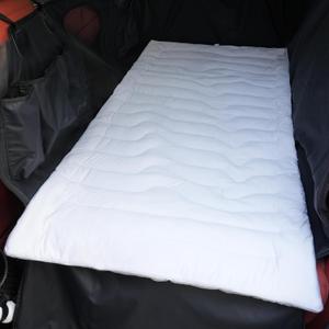 55" x 25" Dog Bed for Car Back Seat, 3rd Gen Backseat Dog Cooling Mat, Dual-Sided Design for Backseat Extenders and Seat Covers, Travel Friendly Pet Blanket for Cars, Grey