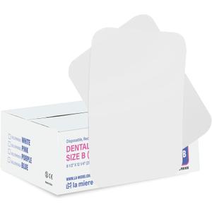 LA MIERE 1000P Disposable Tray Liners, Dental Tray Covers for Size B, Medical Tray Paper, Single Use Paper Sheets, White