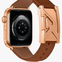 Leather Magnetic Band Compatible with Apple Watch Bands 38mm 40mm 41mm 42mm 44mm 45mm 46mm 49mm, Top Grain Genuine Leather iWatch band, Designer Dressy Luxury Strap for Women Men