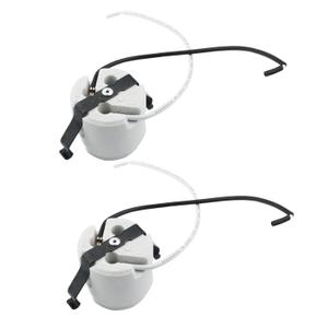 YHXiXi 2pcs U-Clip Snap-in Medium Base Keyless Socket Porcelain Snap-in Fixture Socket with 7.5inch Leads 660W 600V Ceramic Lampholder High Temperature Resistant