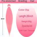 26 Inch 3 Pack Pre Stretched Braiding Hair
