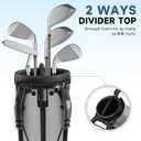 Findway Golf Stand Bag, Small Golf Bag for The Driving Range, Par 3 and Executive Courses, Lightweight Golf Club Carry Bag with Ball Holder and Pockets for Men Women
