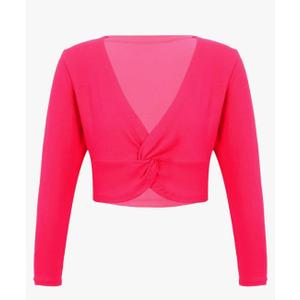 easyforever Girls Long Sleeve Knot Ballet Dance Wrap Top Cardigan Shrug Dress Cover Up Gymnastic Bolero Sweater Tops
Size 160