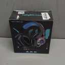 Gaming Headset for PC, Ps5, Switch, Mobile, Gaming Headphones for Nintendo with Noise Canceling Mic, Deep Bass Stereo Sound (Black Blue)