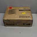 VASAGLE Shoe Rack for Entryway, 5-Tier Shoe Rack Organizer with Storage Shelves and Spacious Top, Freestanding, Adjustable, Industrial, Rustic Brown and Ink Black ULBS038B01