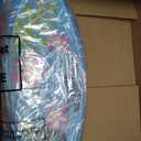 23 Inch Blue Surfboard Piata with Stick Blindfold Confetti, Hawaii Beach Theme Surfboard Piata Red Frangipani Palm Leaves Patterned for Summer Luau Birthday Party Decorations