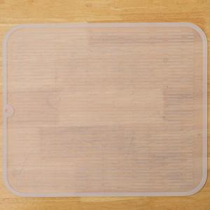 Silicone Dish Drying Mat for Multiple Usage,Easy clean,Eco-friendly,Heat-resistant Silicone Mat for Kitchen Counter or Sink,Refrigerator or Drawer Liner Translucent XL 18 inches x 16 inches