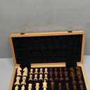 Chess Armory Wooden Chess Set 15 Inch - Premium Beech Wood Handcrafted Game Board for Adults and Kids with Extra Queen Pieces and Storage Box - Ideal for Home and Travel - Non-Magnetic