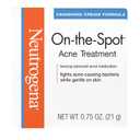 Neutrogena On-The-Spot Acne Spot Treatment Cream with 2.5% Benzoyl Peroxide, Gentle Face Blemish Medicine for Acne-Prone Skin, Vanishing Formula, Clinically Proven Day-1 Results, 0.75-Ounce Tube