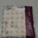 jinchan Floral Kitchen Curtains 24 Inch Linen Tier Curtains Farmhouse Cafe Half Window Drapes Over Sink Light Filtering for Living Room Laundry RV Rod Pocket 2 Panels Grey on Beige