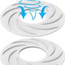 Watayo 2 PCS Pool Skimmer Basket Turbocharger, 8 Inch Pool Skimmer Basket Vortexes, Pool Cleaner Basket Fittings for In Ground Pool Reduce Cleaning Times