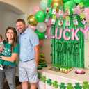 JeVenis St Patricks Day First Birthday Decorations Girls Lucky One Birthday Party Decoration Lucky Irish First Birthday Supplies Lucky Balloon Letters Clover Balloons (Pink)