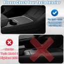 5Pcs Center Console Organizer Tray Compatible for Tesla Model Y Accessories 2025 2024-2021 Armrest Hidden Drawer Storage Box Cup Holder (Not Compatible for Model 3 Highland & Model y Juniper)-Gray