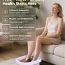 Ionic Foot Detox Machine 3.0, Foot Spa at Home detox, Ion Detox Foot Bath Cleanse Machine to Remove Toxins -2 Arrays, 15 Disposable Foot Bath Liners, Detox Sea Salt, Upgraded Durable Basin