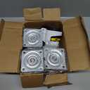 HOLKIE Leveling Casters with Ratchet Handle Design Casters Set of 4 - Total Capacity 2600 lbs - Heavy Duty Industrial Casters with Adjustable Leveling Pads (TD80)