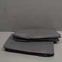 Onlyeasy Foldable Underbed Bags 2 Pack - Blankets Clothes Comforters Storage Bag Breathable Zippered Organizer for Bedroom with Clear Window and 4 Handles, 39.4x19.7x5.9 in, Linen-like Grey, MXDUBBP2 (Basic Soft Side Wall - Linen Like Grey)