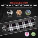 Microwavable Heating Pads for Winter Warmth, Back, Stomach & Head Comfort Kalore Cotton Tartan Neck Wrap Even Heat Distribution Hot Compress Bag Wheat Heat Pad XL Lavender Scent Purple