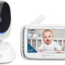 Motorola Nursery Video Baby Monitor with Camera, 5" Screen, 2-Way Audio, Night Vision, Temperature Sensor, No WiFi,1000ft Range, Lullabies, VM75