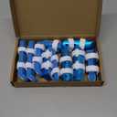 BBTO 10 Pieces Finger Splint Metal Finger Support Knuckle Stabilizer with Soft Foam Interior and Protective Vent, 3 Sizes(Blue,10 Pieces)