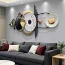 JFUJFU Large Modern 3D Wall Art Metal Sculpture for Home & Office, 59"L x 22"W