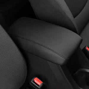 AOMSAZTO Console Covers for 2012-2017 Toyota Camry Armrest Covers for Toyota Camry Black with Black Stiches