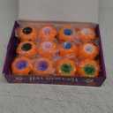 BILLMOSS Halloween Pumpkin Squishy Toys - 12PCS 6 Colors Stress Relief Ghost Toy for Trick or Treat Party Suppliers Party Favors Halloween Goodie Bag Fillers for Kids Adults