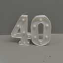 H 8.26" tall Light Up Numbers 40 Sign for Wedding Anniversary, 40th Birthday Party Decorations for Women, 40th Birthday Centerpieces Table Decorations for Men