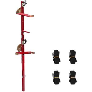 Ajustable Backpack Blower Holder Leaf Rack for Lawn & Landscaping Trailers