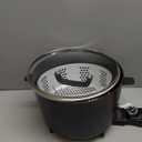 Presto 8-Quart Big Kettle, Steamer and Deep Fryer Multi-Cooker, Black