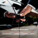 A-Premium Exterior Door Handle Front Right Passenger Side - Compatible with 1996-2009 Chevy Express & GMC Savana 1500 2500 3500 4500 Van - Textured Black, w/Key Hole